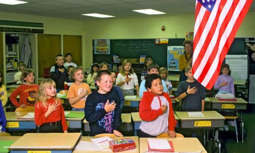 Trump Defends Flag On National Pledge Of Allegiance Day