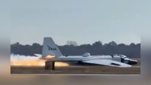 NASA Research Plane Slides To Stop In Belly Landing At Texas Airport