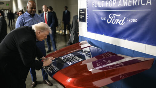 President Trump Touts Auto Industry Growth, Economic Claims During Michigan Visit