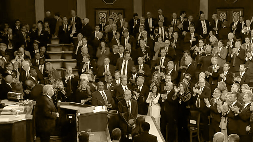 ‘How Do You Not Stand?’: Border, Economy, And Showdowns Mark Trump’s Record State Of The Union