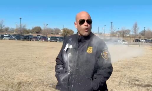 “That Last One Hit”: Fort Worth Police Chief Eddie Garcia Volunteers For Pepper Ball De-Escalation Demo