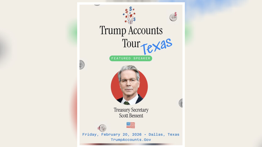 Treasury Secretary Scott Bessent To Promote $1,000 ‘Trump Accounts’ In Addison