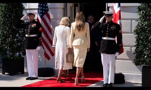 Melania Trump & Queen Camilla Take Students On VR Tour Of UK Landmarks At White House