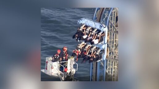 Galveston Firefighters Rescue Students Stranded On Texas Roller Coaster