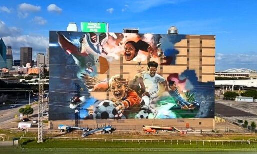 Dallas Unveils Largest Public Mural ‘One Field, Infinite Smiles’ For 2026 FIFA World Cup