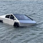 Driver Says He Tested Cybertruck’s ‘Wade Mode,’ Ends Up Stuck In Grapevine Lake