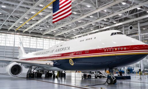 Trump-Era Bridge Air Force One Jet Officially Arrives At Joint Base Andrews
