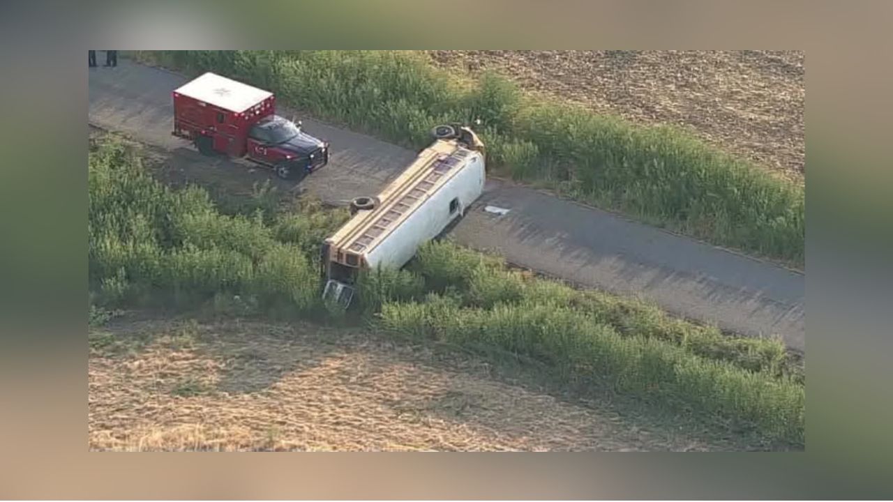 13-Year-Old Sanger ISD Student Dies After School Bus Rollover In Denton County