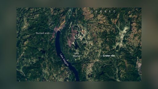 Amateur Astronomer Finds 25-Kilometer Impact Crater While Scouting Quebec Campsite