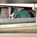 Garbage Truck Crash Kills Driver, Damages Highway 287 Overpass In Fort Worth