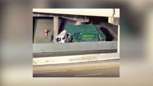 Garbage Truck Crash Kills Driver, Damages Highway 287 Overpass In Fort Worth
