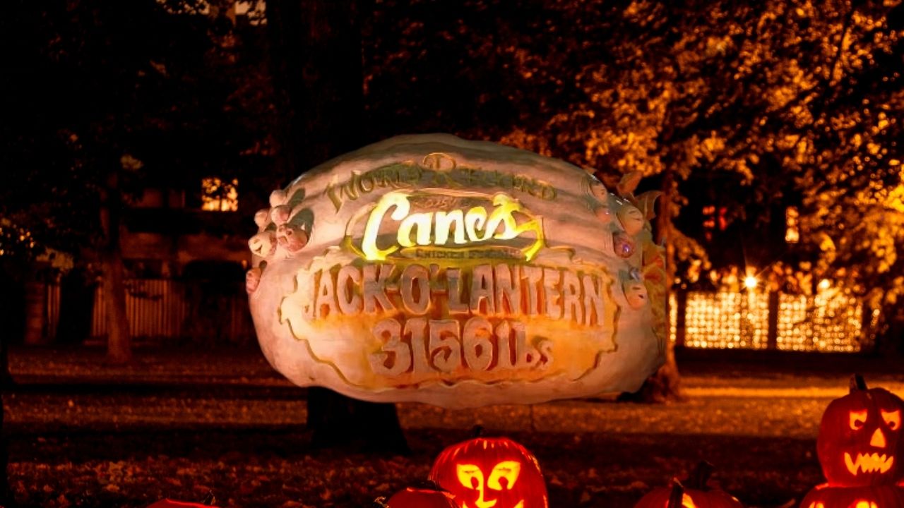 Raising Cane’s Founder Breaks World Record With 3,156-Pound Halloween Pumpkin