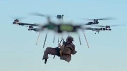 Ukraine’s First Drone Evacuation Of Wounded Soldier Captured On Video