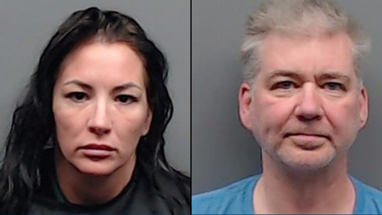 Booking photographs of Alicia Evonne Sanchez, left, and Kenneth Donald Haygood, right.