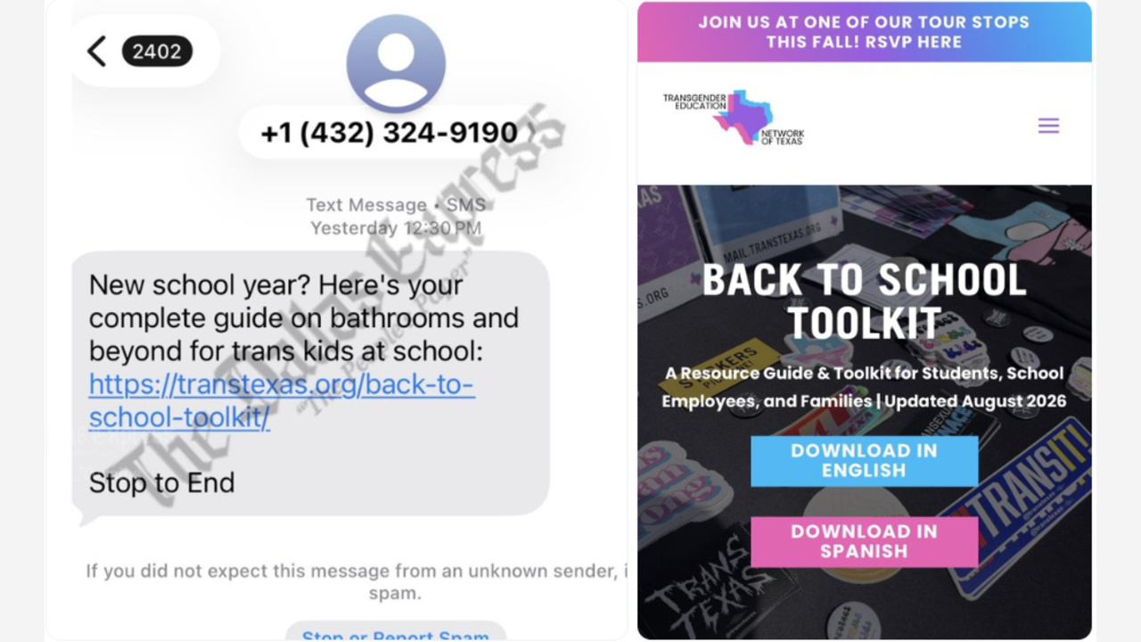 ‘Trans’ School Toolkit Sparks Call For Paxton Probe Over Alleged Parental Rights Law Evasion