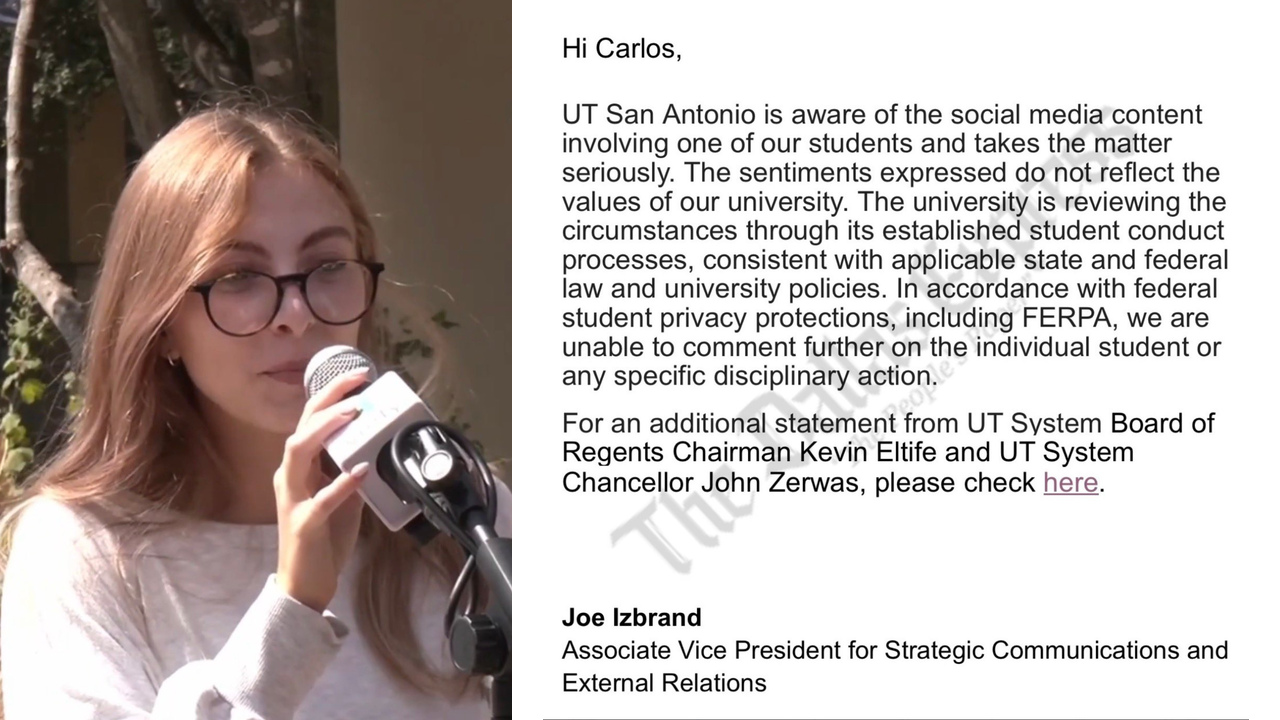 ‘Shot To The Neck’: UTSA Confirms Conduct Review Over Kirk Assassination Poem